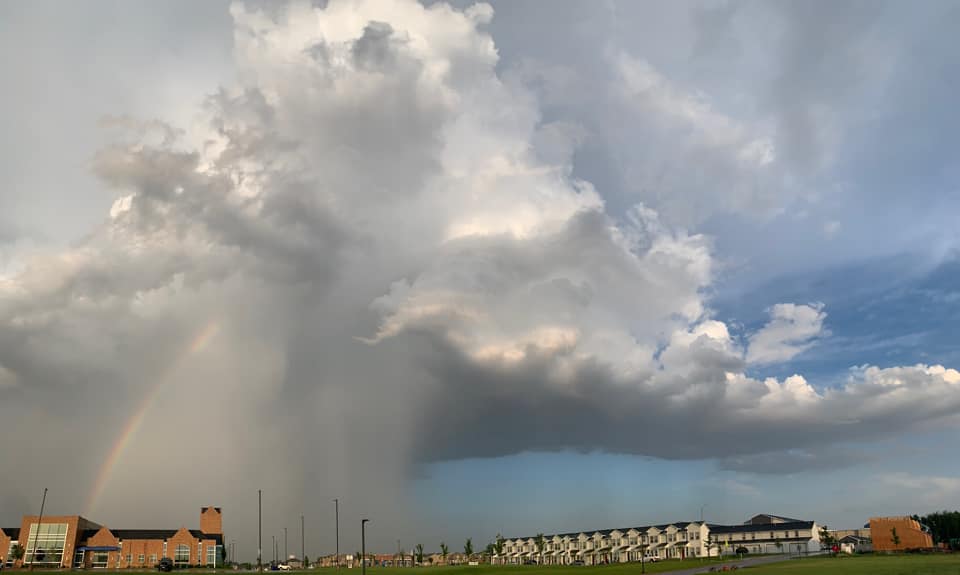 Photo of storm from southwest Sioux Falls.