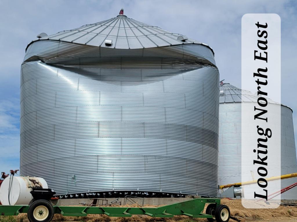 Photo of grain bin damage in Woodstock, MN