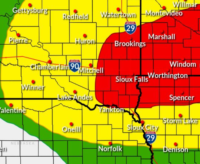 WPC Day 2 Excessive Rainfall Outlook - Issued 6/20 am (valid 7am 6/21 through 7am 6/22)