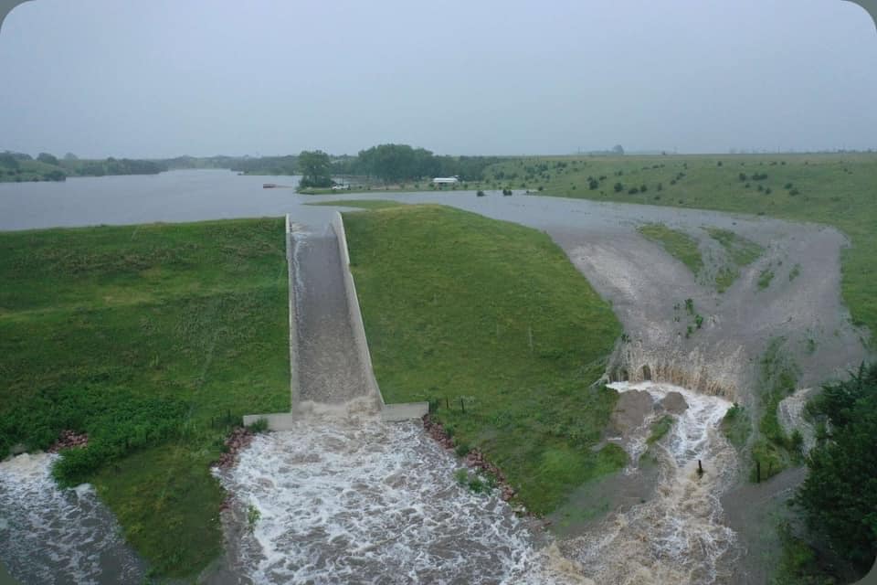 Photo of flooding near Menno, SD