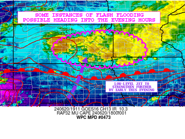 Mesoscale precipitation discussion from the Weather Prediction center