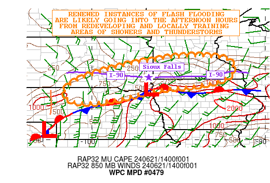 Mesoscale precipitation discussion from the Weather Prediction center