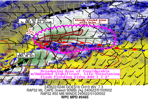 Mesoscale precipitation discussion from the Weather Prediction center