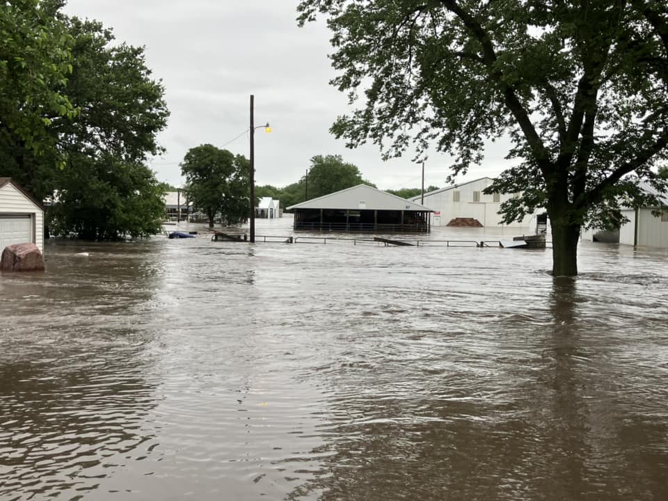 Photo of flooding in Rock Rapids Iowa