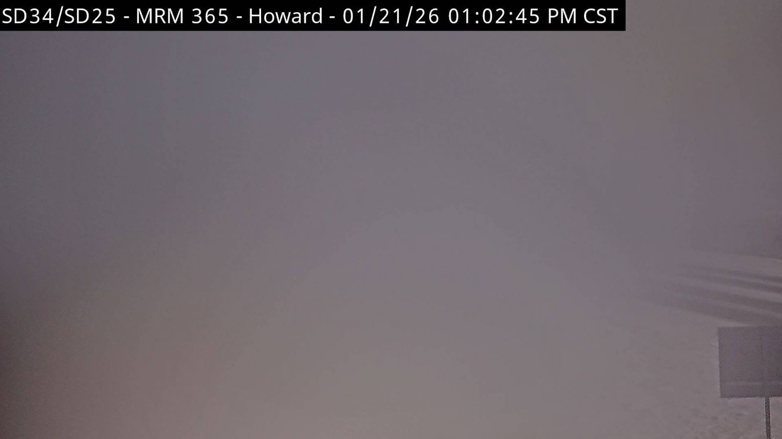 SDDOT Webcam Image Near Howard at 1:03 PM CST Jan 21, 2026