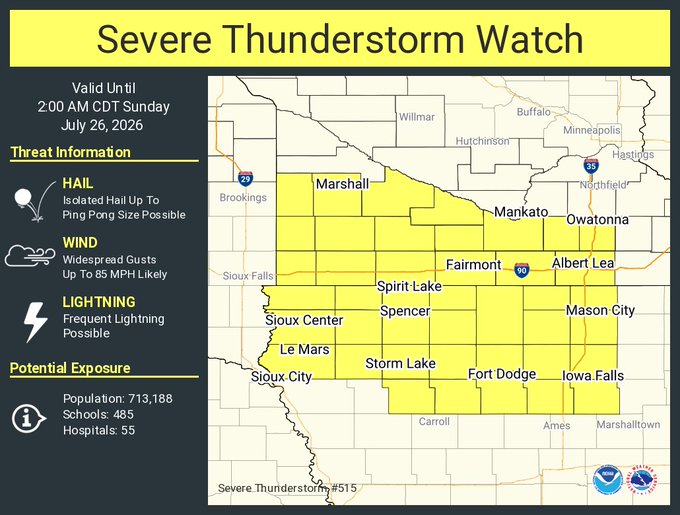 Severe Thunderstorm Watch