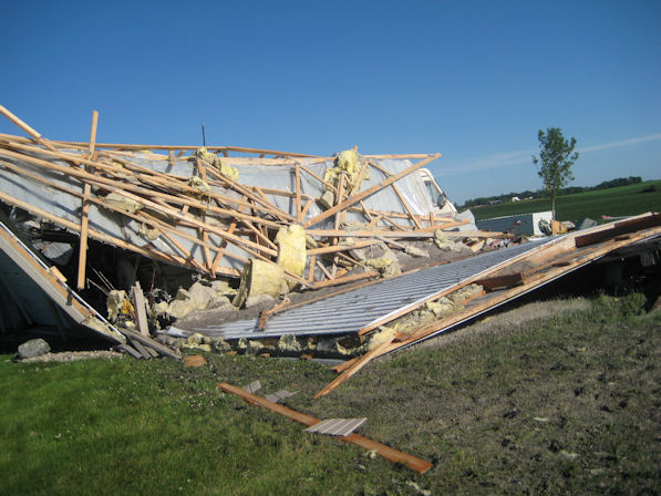 Morton building destroyed