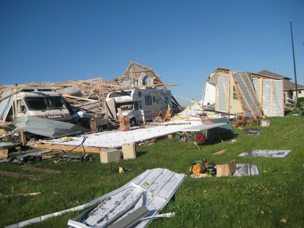 Morton building destroyed