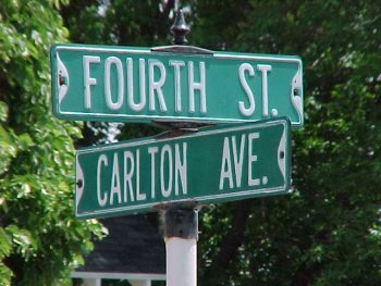 Picture of the street sign at 4th and Carlton today.  Taken 12 June 2002.