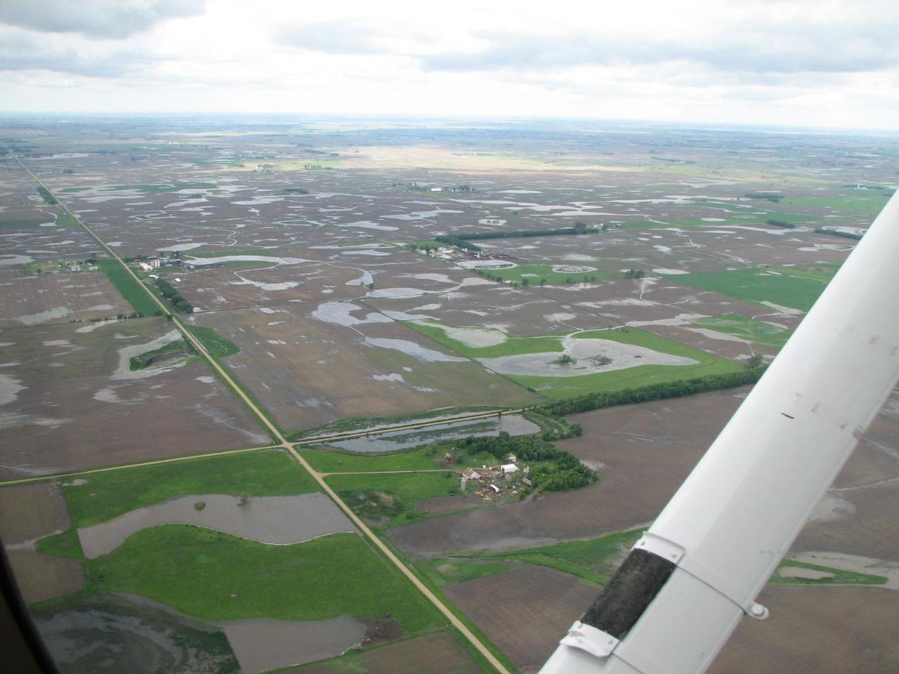 Aerial Photos of Flooding on June 6, 2008