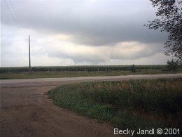 Tornado near Worthing, SD.