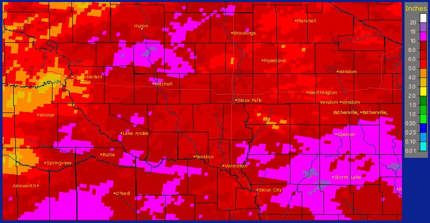 Rainfall for June 2010