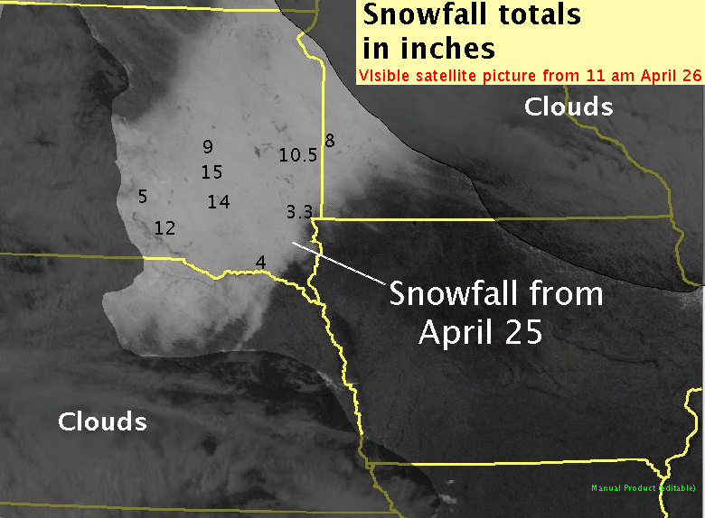 Visible satellite picture from 11 am April 26, 2008