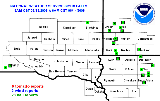 Local storm reports plot