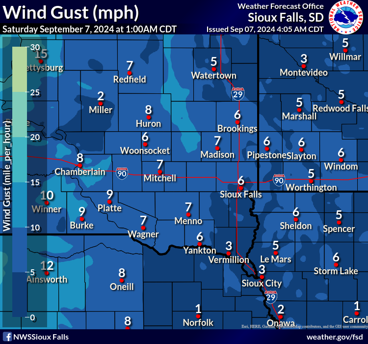 Forecast Wind Gusts