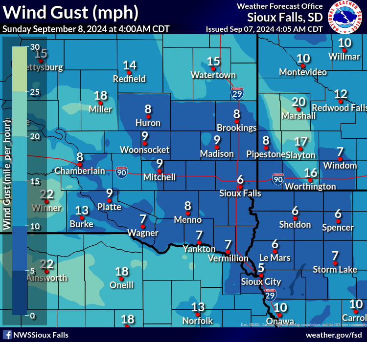 Forecast Wind Gusts