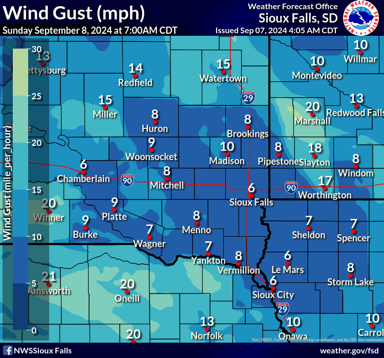 Forecast Wind Gusts