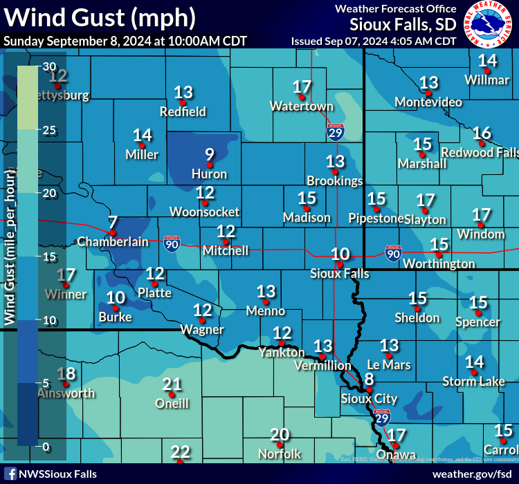 Forecast Wind Gusts