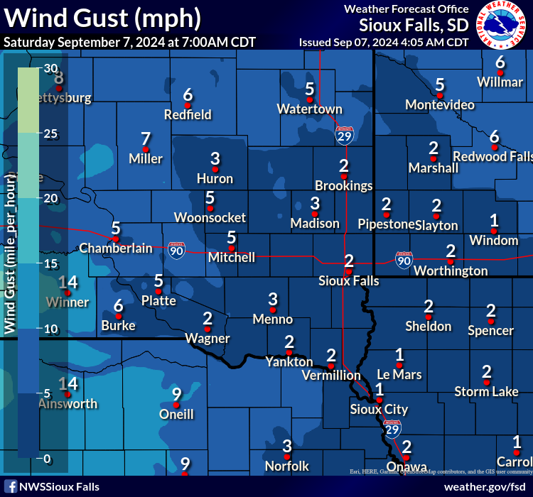 Forecast Wind Gusts