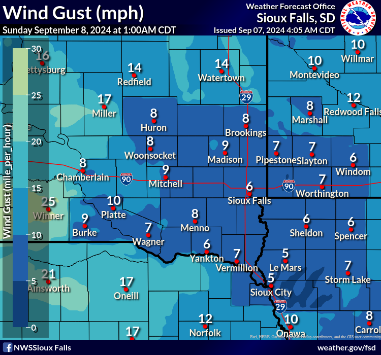 Forecast Wind Gusts