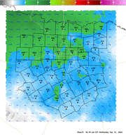 Thumbnail of an automatically generated image showing areas of 0-6km vertical shear.