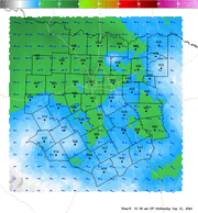 Thumbnail of an automatically generated image showing areas of 0-6km vertical shear.