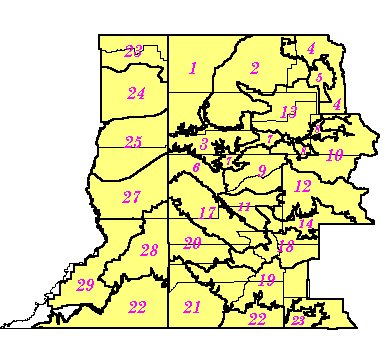 WFO Grand Junction County Warning Area Zone Map