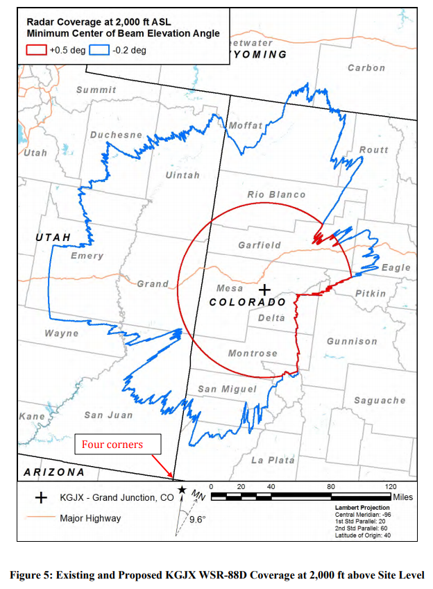 Radar Coverage at 2000 ASL