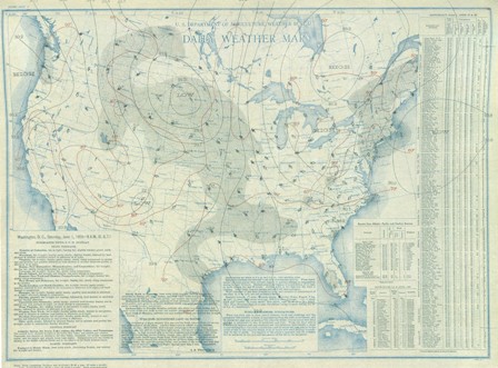 June 1, 1935 Surface Map