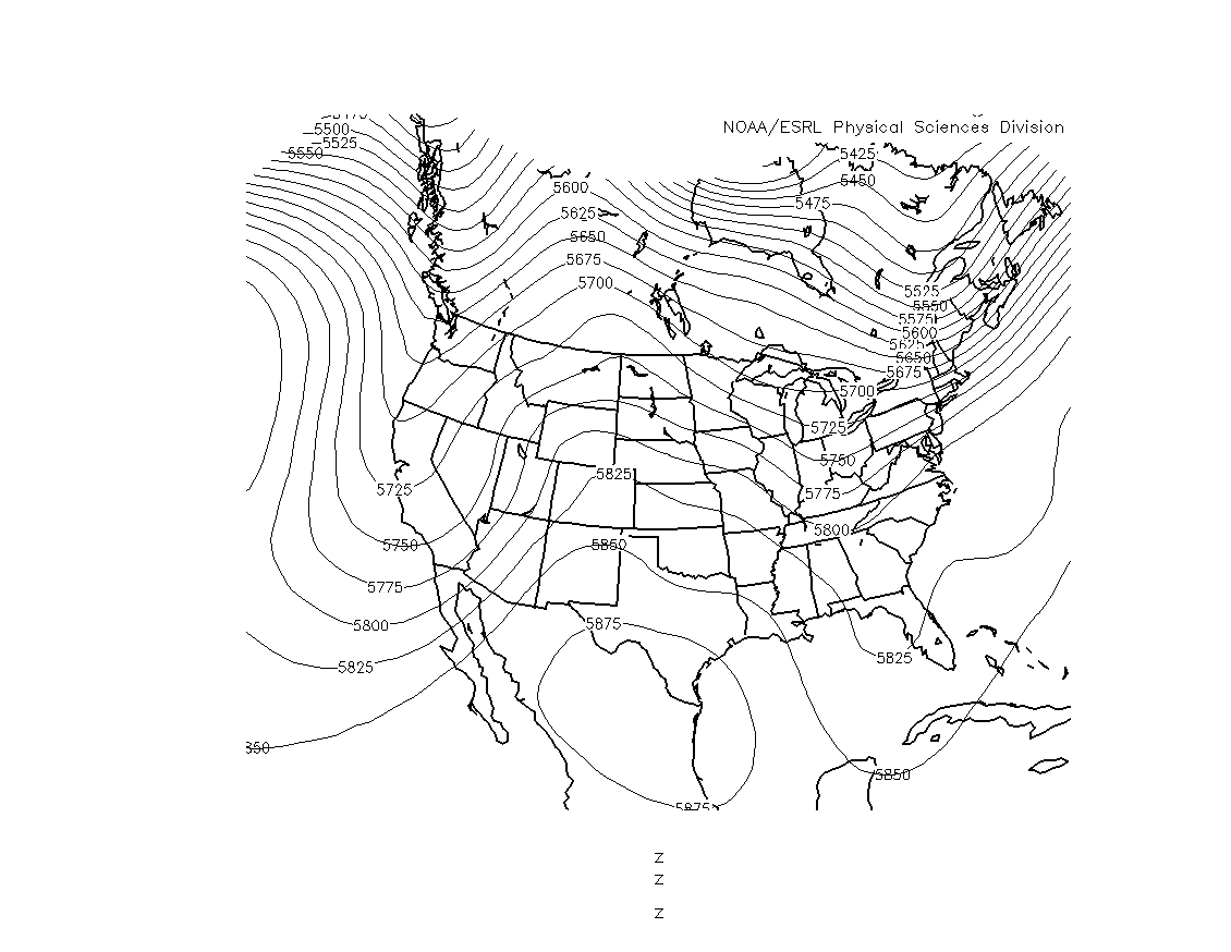 May 30, 1935 500mb heights