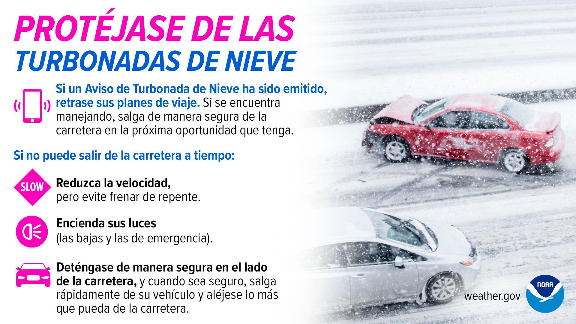 Acciones para Turbonadas de Nieve