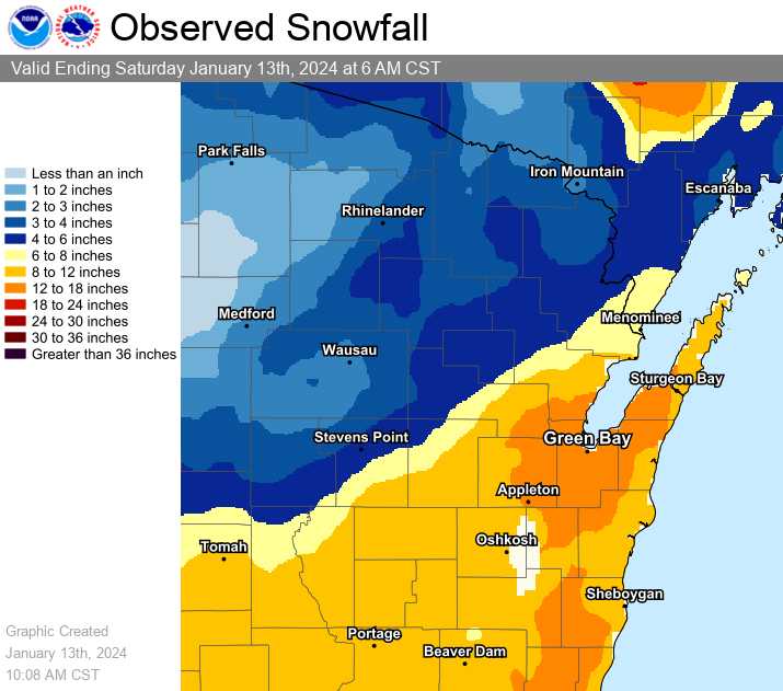 Snowfall map