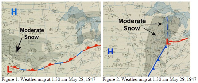 Weathe maps from May 1947