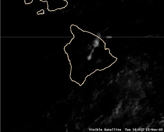 Visible satellite 1645 UTC