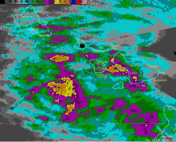 Dec 1 Oahu Maui radar