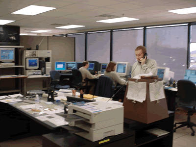 Image of Operations Area of New Office on January 13th,2002