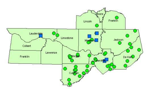 Map of Storm Reports 18-21 April 2006