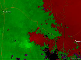 Radar imagery from Hytop, AL