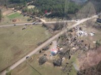 Tornado Damage near Rosalie, AL