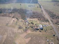 Tornado Damage near Rosalie, AL