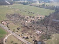 Tornado Damage near Rosalie, AL