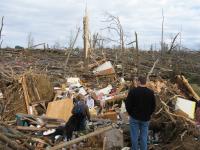 Tornado Damage near Rosalie, AL