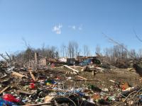 Tornado Damage near Rosalie, AL