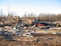 Tornado Damage near Rosalie, AL