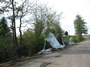 Sheet metal from barn near Union Grove on Ballpark road