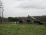 Roof blown off of barn near Branchville