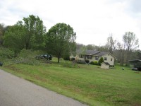 The tornado snapped several trees along Ingram Road, at the beginning of the damage path.