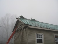 This house in the small community of Midway experienced some roof and siding damage from the tornado.