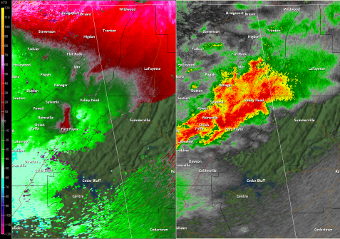 Velocity + Reflectivity ~ 315K