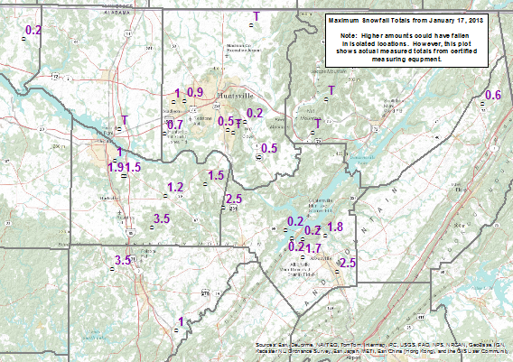 January 17 2013 Snow Reports